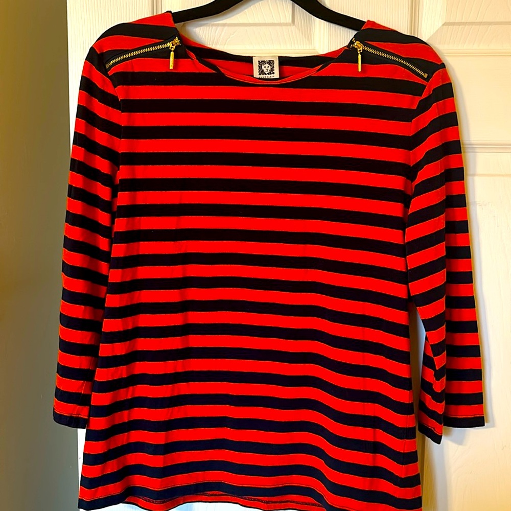 Anne Klein striped top